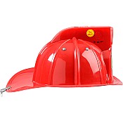 Jr. Firefighter Helmet, Red, w/Siren & Light, Adj Youth Size