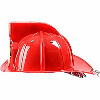 Jr. Firefighter Helmet, Red, w/Siren & Light, Adj Youth Size