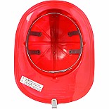 Jr. Firefighter Helmet, Red, w/Siren & Light, Adj Youth Size