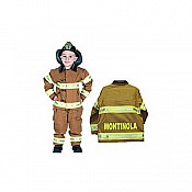 Aeromax Personalized Jr. Fire Fighter Suit, Child - Sizes Tan