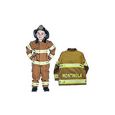 Aeromax Personalized Jr. Fire Fighter Suit, Child - Sizes Tan