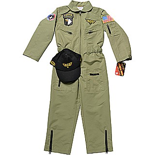 Jr. Fighter Pilot Suit w/Embroidered Cap, size 2/3 