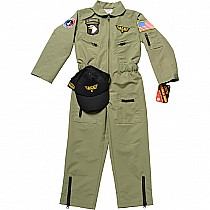 Jr. Fighter Pilot Suit w/Embroidered Cap, size 6/8 