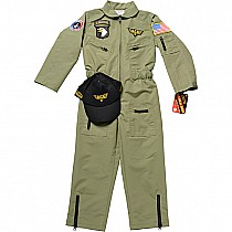 Jr. Fighter Pilot Suit w/Embroidered Cap, size 8/10 