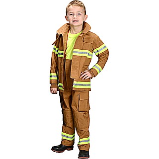 Jr. Firefighter Suit, size 2/3 (Tan) (Choice of Helmet Sold Separately) 