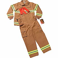 Jr. Firefighter Suit, size 2/3 (Tan) (Choice of Helmet Sold Separately) 