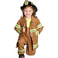 Jr. Fire Fighter Suit, Size 8/ 10 (tan)