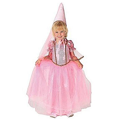Aeromax Princess Dress With Hat, Child - Sizes Pink