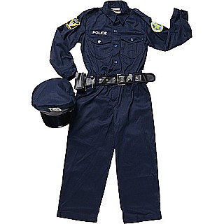 Jr. Police Officer Suit w/Cap & Belt, size 6/8 