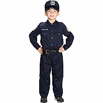 Jr. Police Officer Suit w/Cap & Belt, size 8/10