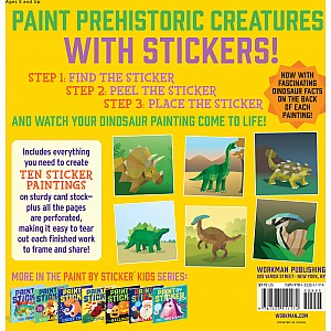 Paint by Sticker Kids: Dinosaurs: Create 10 Pictures One Sticker at a Time!