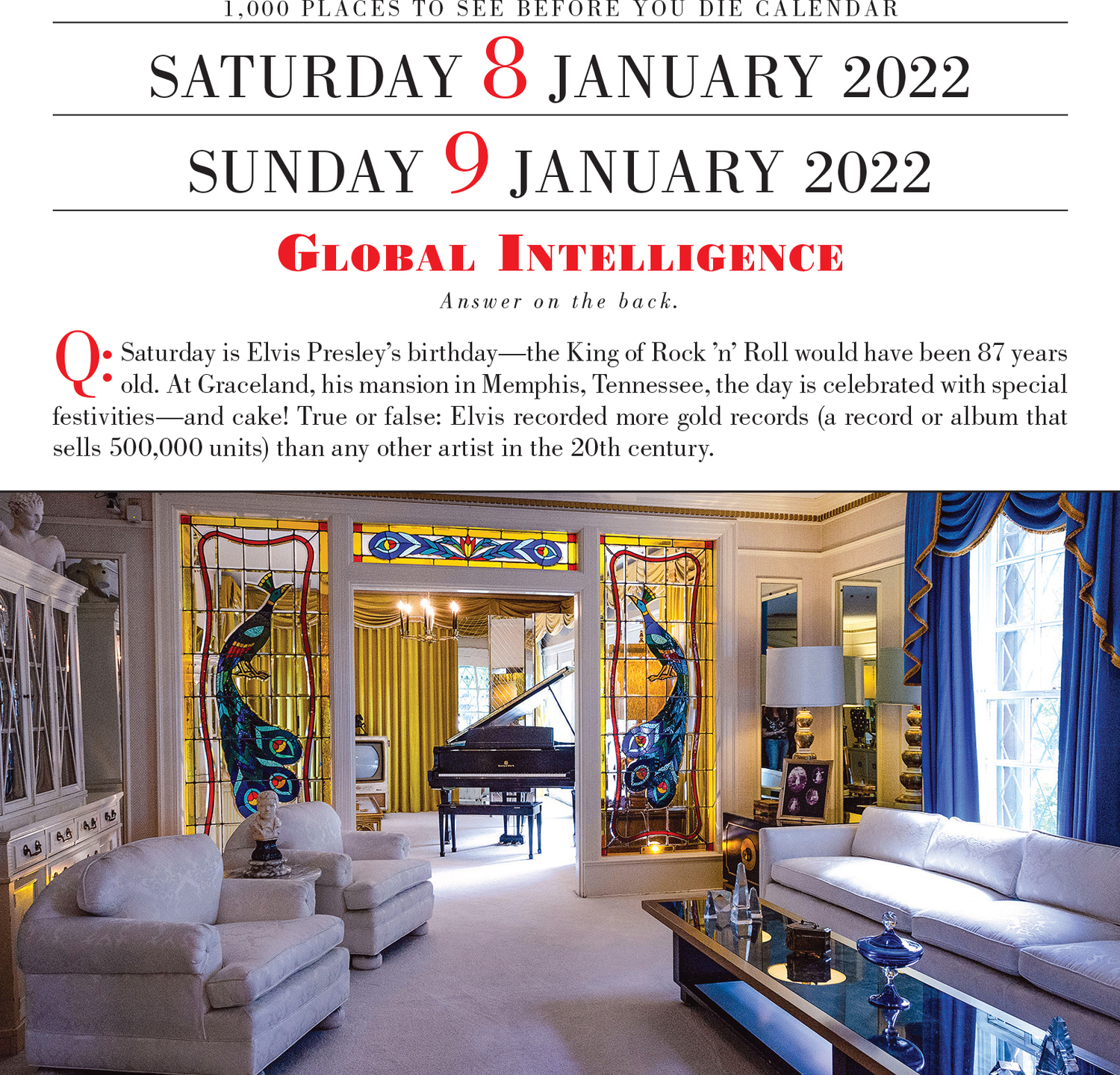 1,000 Places To See Before You Die Page-A-Day Calendar 2022: A Year Of Travel - Adventure Toys