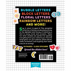 So. Many. Letter Stickers.: 3,820 Alphabet Stickers for Word Nerds