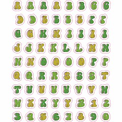 So. Many. Letter Stickers.: 3,820 Alphabet Stickers for Word Nerds