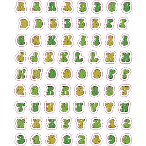 So. Many. Letter Stickers.: 3,820 Alphabet Stickers for Word Nerds