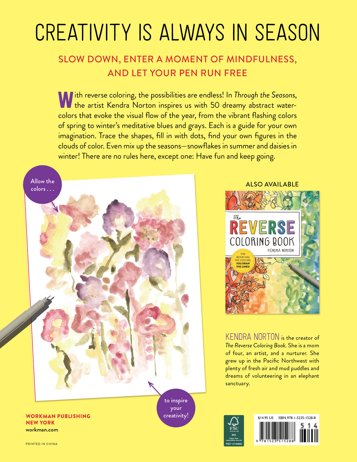 The Reverse Coloring Book™: Through the Seasons