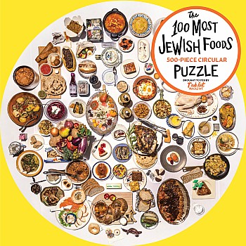 The 100 Most Jewish Foods: 500-Piece Circular Puzzle