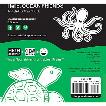 Hello, Ocean Friends: A High-Contrast Book