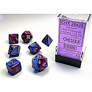 Gemini® Polyhedral Blue-Purple/gold 7-Die Set