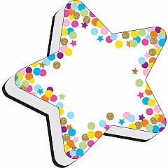 Magnetic Whiteboard Eraser, Star Confetti Pattern