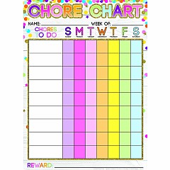 Postermat Pals , Space Savers, 13" X 9.5",  Smart Poly, Chores Confetti Style