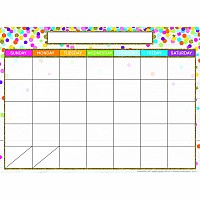 Postermat Pals , Space Savers, 13" X 9.5",  Smart Poly, Calendar Confetti Style