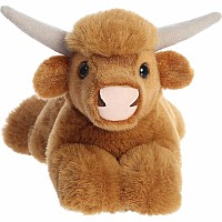 Mini Flopsie - 8" Highland Cow