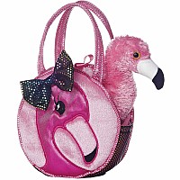 Fancy Pals - Fabulous Flamingo Pet Carrier 7in