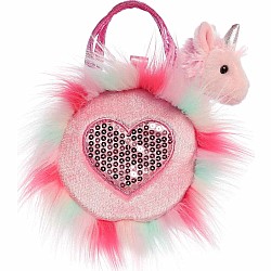 Fancy Pals Sparkle Heart Pink Pet Carrier