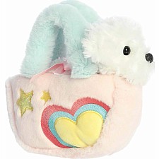 Pastel Heart Puppy Purse