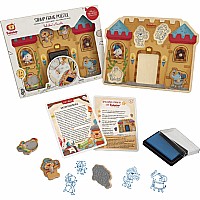 Bababoo's Castle Stamp Game Puzzle