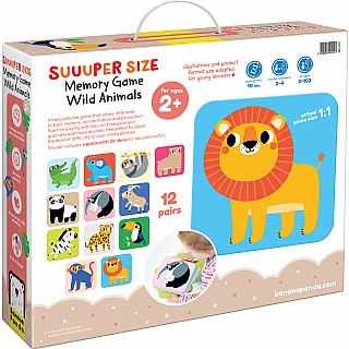 Suuuper Size Memory Game Wild Animals