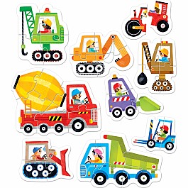 Progressive Puzzles Construction Vehicles