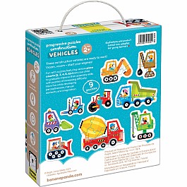 Progressive Puzzles Construction Vehicles