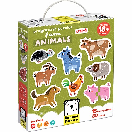 Progressive Puzzles Farm Animals