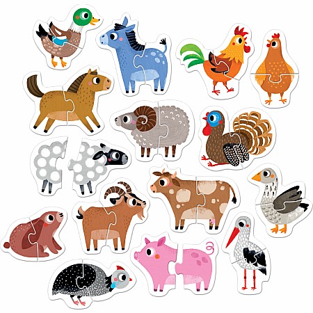 Progressive Puzzles Farm Animals