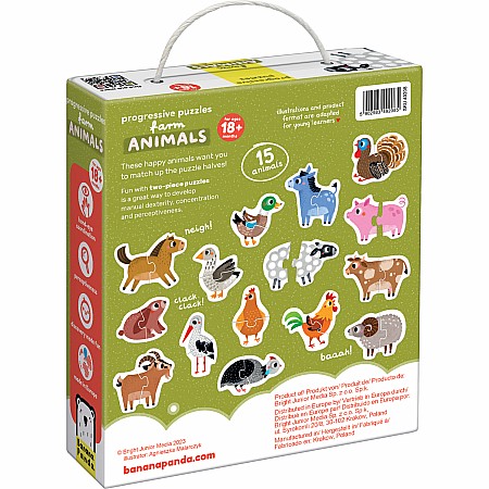 Progressive Puzzles Farm Animals