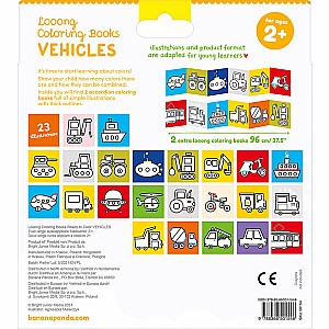 Looong Coloring Books - Ready to Color Vehicles