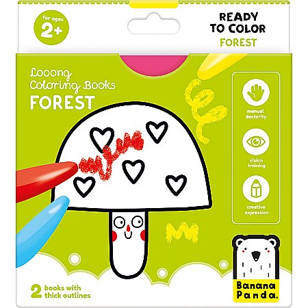 Looong Coloring Books - Ready to Color Forest