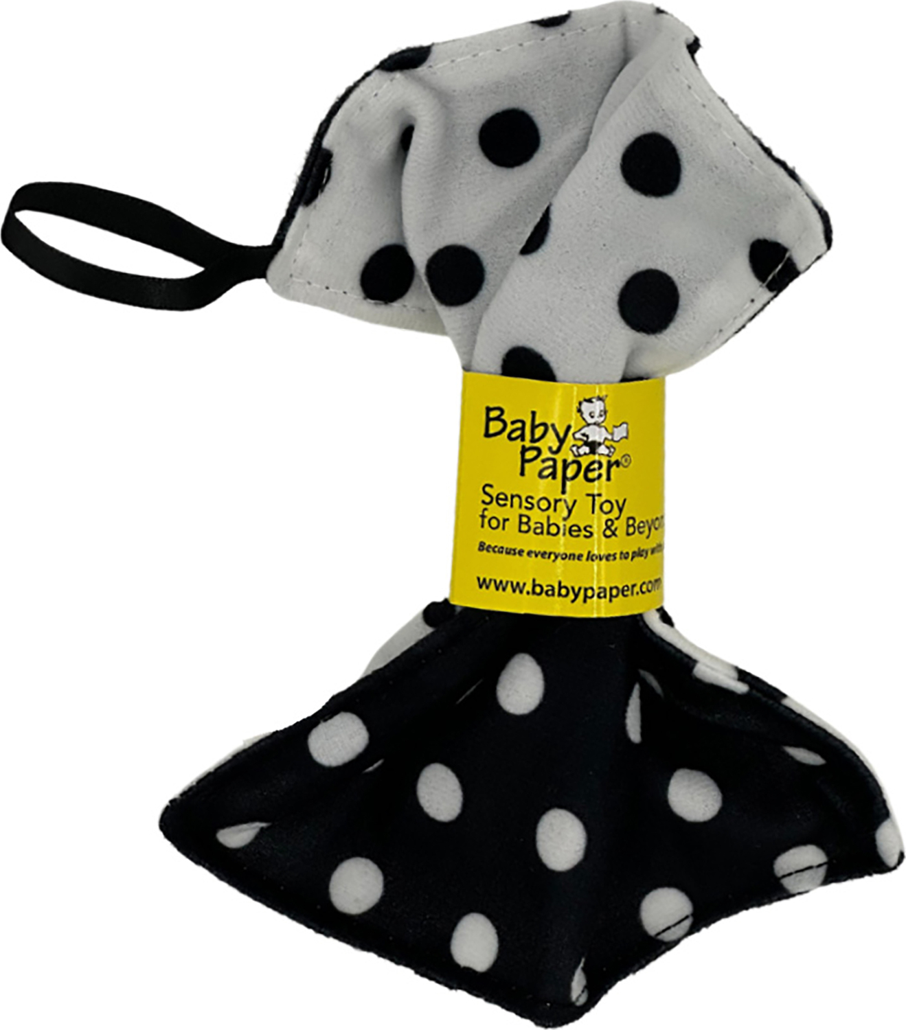 Baby Paper-White Black Dots