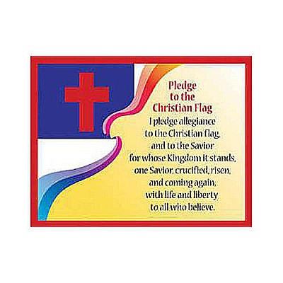 Pledge To the Christian Flag Chart