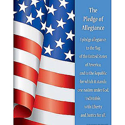 Americana  Pledge of Allegiance Say IT Chart