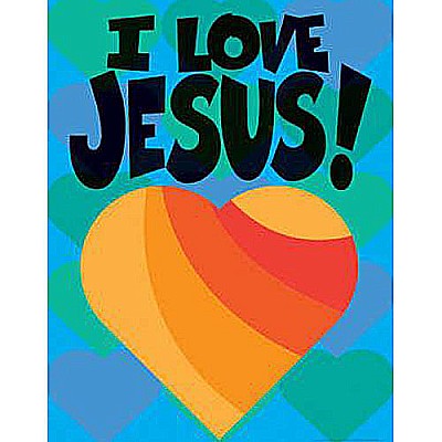 New! I Love Jesus! Say-it Chart