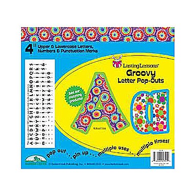 Groovy 4" Letter Pop-outs