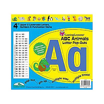 ABC Animals 4" Letter Pop-outs