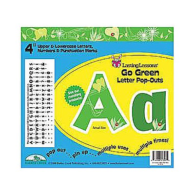 GO Green 4" Letter Pop-outs