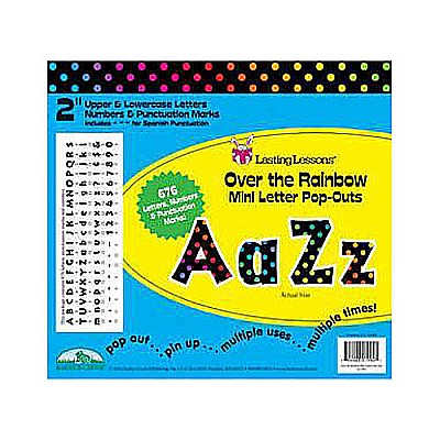 New! Over the Rainbow 2" Letter Pop-outs