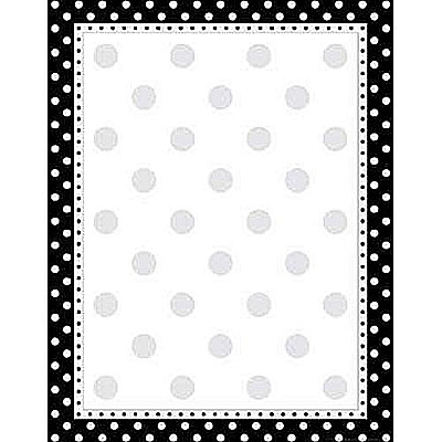 Updated! Black  White DOT Computer Paper