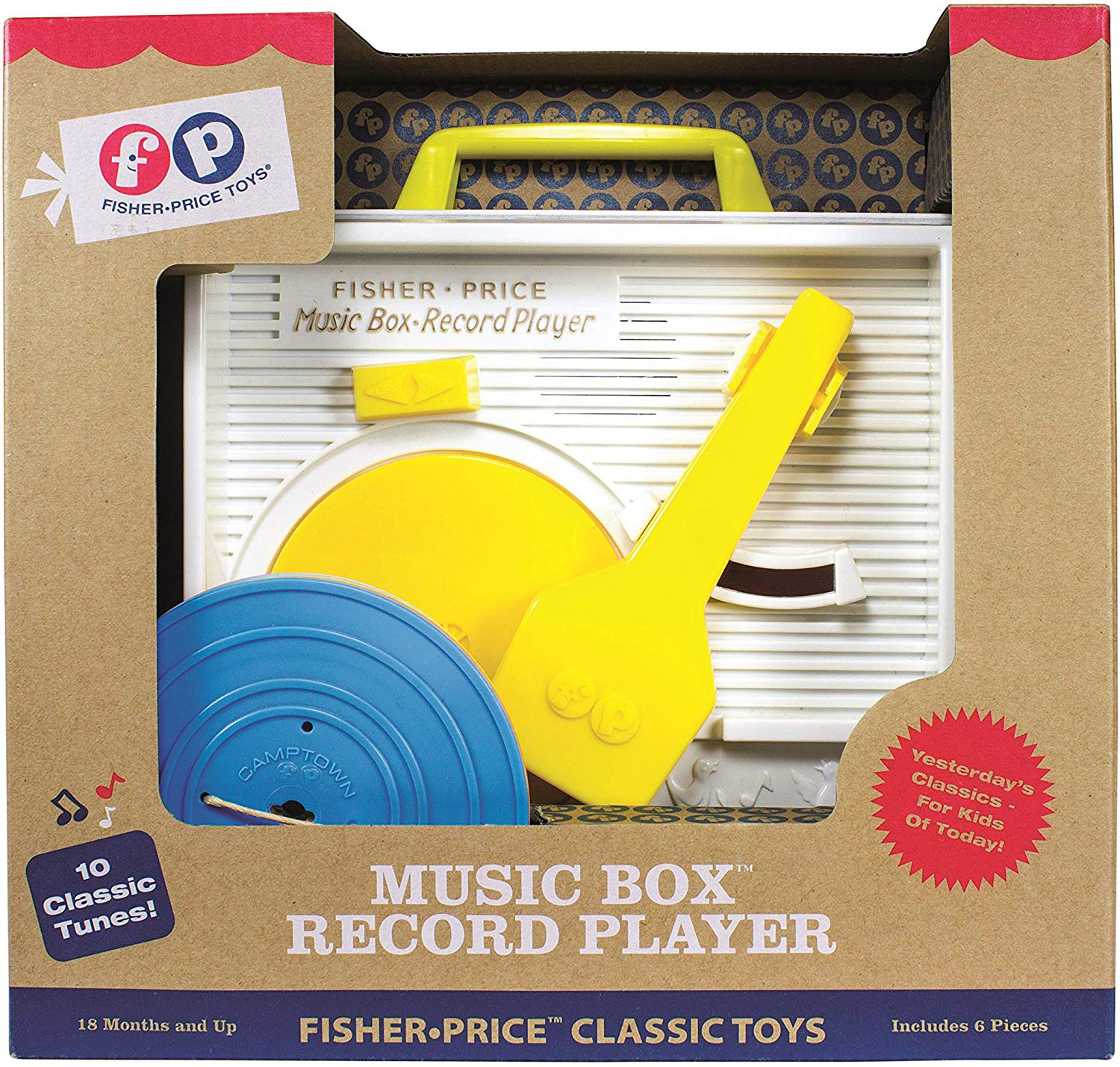 Fisher-Price Classics 1697 Music Box Record Player Baby Musical Toy Baby 