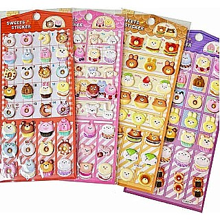 Sweets Puffy Stickers (assorted)